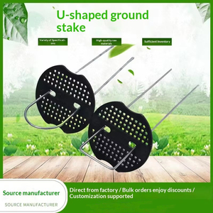 Estacas <span class=keywords><strong>de</strong></span> sujeción en forma <span class=keywords><strong>de</strong></span> U personalizables DaringFish para fijar tela antihierbas y mantillo en jardinería y huertos botánicos - Product Image 6