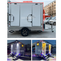 Toilettes mobiles, remorque de toilettes, toilettes portables, douche, camping en plein air, toilettes mobiles automatiques à nettoyage automatique, toilettes publiques