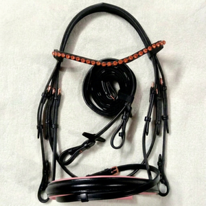 Accessoires équestres de qualité supérieure en cuir véritable pour l'extérieur, ensemble de bridons, équipement d'équitation, meilleur fournisseur de matériel d'équitation en gros - Product Image 1