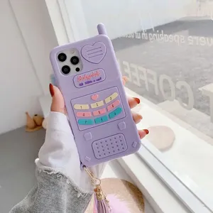 <span class=keywords><strong>Coque</strong></span> de téléphone pour iPhone 14 13 12 11 Pro XS Max Mini XR 6 7 8 Plus SE X, en silicone souple, avec un motif de cœur <span class=keywords><strong>rose</strong></span> mignon pour les filles - Product Image 4