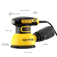 Ponceuse orbitale aléatoire de 5 pouces Ponceuse orbitale électrique 12000 tr/min avec 6 vitesses différentes