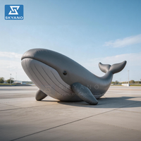 Baleine Gonflable Géante, Créature Marine Fantastique pour la Décoration d'Exposition