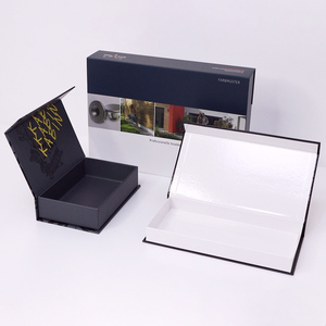 Caja de Regalo de Cartón Rígido Negro Personalizada de Lujo, Estilo Libro, con Cierre Magnético - Product Image 2