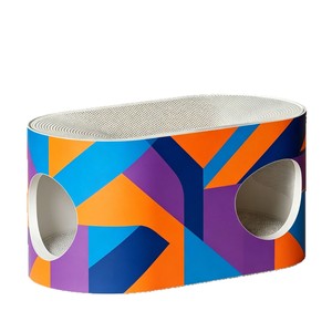 Casa para Gatos Creativa de Forma Ovalada, Rascador para Gatos, Corrugado Blanco, Cama para Gatos Resistente al Desgaste y a los Arañazos, para Mascotas - Product Image 2