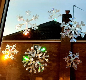 Custom Sun Catcher <strong>Giant</strong> Snow Flakes Decor <strong>Sticker</strong> - Product Image 3