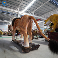 CCAA39 Parc à thème animal animatronique grandeur nature lion d'afrique pour décoration