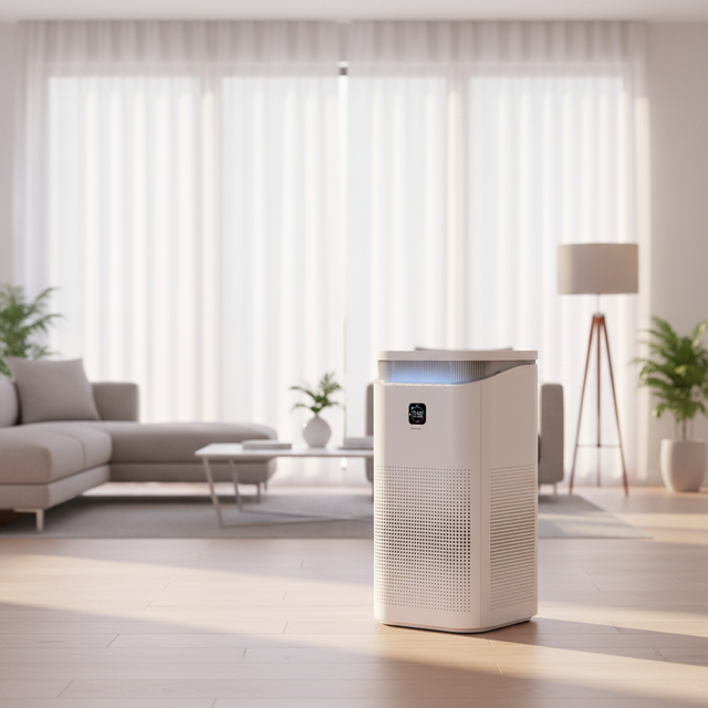 Wholesale Price Air Purifier 500 CADR Square Tower Design HEPA Activated Carbon Filter Smart Air Cleaner