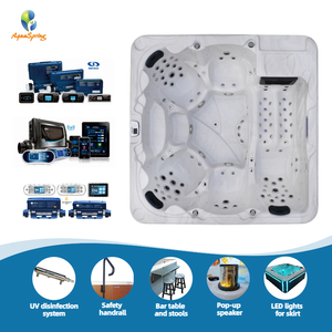 Aquaspring Recommend 121 Pcs Jets et 6 Places Luxury Hot Tub Jacuzzier Massage Hot Tub <span class=keywords><strong>Balboa</strong></span> Spa Control System avec pompe à chaleur - Product Image 2
