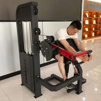 Appareil de musculation professionnel pour salle de sport, entraînement des bras, machine à curls biceps assis et extensions triceps à sélection de charge par broche