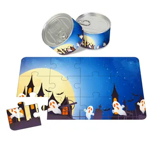 Design Puzzle Game Halloween Ghost 12 Pieces Jigsaw Puzzle Promotional Gifts Items for Corporate