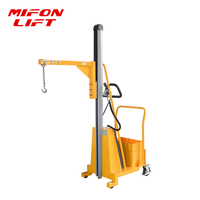 MIFONLIFT Chariot élévateur électrique contrepoids sans chariot de 1500 mm à 1700 mm de hauteur de levage, capacité 100 kg à 150 kg, mini transpalette électrique sans chariot