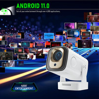 Mini projecteur OEM HY260PRO 200 ANSI lumens avec sac, Android 11, projecteur portable à courte focale, lampes LED pour home cinéma, objectif à mise au point automatique