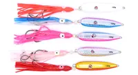 CastFun - Fishing Jig Lures with Octopus Squid Skirt, 40g