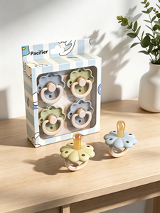 Nouveautés Jouets à mâcher pour bébés sans BPA, sucettes apaisantes pour nouveau-nés, sucettes en silicone souple pour bébés, ensemble de sucettes pour la dentition - Product Image 2