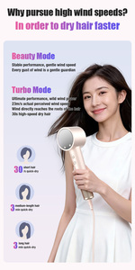 Sèche-cheveux électrique multifonctionnel haute vitesse en plastique pour salon, usage domestique, hôtels, extérieur et professionnels - Product Image 4
