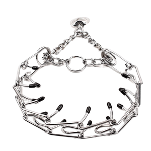 Collar de Adiestramiento para Perros Ecológico, de Acero Inoxidable, Ajustable, con Púas y Cadena de Estrangulamiento, en Oferta - Product Image 4