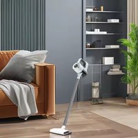Aspirateur robot intelligent sans fil 3-en-1 portable pour maison et voiture, avec fonction balayage, lavage humide et aspiration sèche, avec batterie