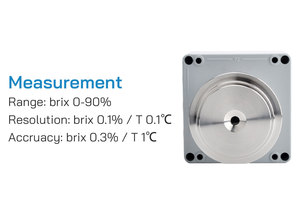 中国メーカー価格 自動 4-20mA 0-5 リモート工業用インラインブリックス屈折計 - Product Image 3