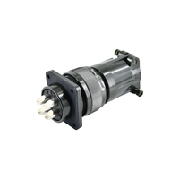 Connecteur d'aviation étanche IP67 à 2 broches mâles en cuivre à 4 cœurs MS3106E-22-22P, assemblage de fiche blindée circulaire compatible aérospatiale