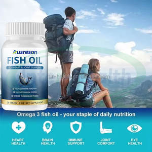 Ausreson Pilules d'huile de poisson oméga-3 Halal Supplément en vrac en gros <span class=keywords><strong>1000mg</strong></span> Comprimés d'huile de poisson oméga 3 - Product Image 2