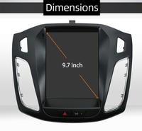 9.7 pouces Android12 écran Vertical systèmes électriques Dash Cam AHD écran multimédia lecteur DVD de voiture pour Ford Focus 2012-2017