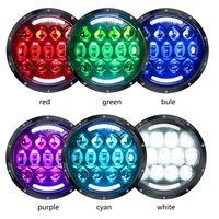 Phares Led dansants de 7 pouces approuvés par Loyo Dot au design personnalisé pour Jeep Wrangler Jk Lj Tj Cj phare avec Halo Angel Eyes