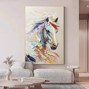 Hand Painted Horse Oil Painting 120x80cm Impressionism Style Living Room <b>Wall</b> Art Decor No <b>Frame</b> - Product Image 1