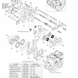 อะไหล่รถขุดตีนตะขาบ ปั๊มไฮดรอลิกฮันด็อก รุ่น 31NB-10010 ปั๊มลูกสูบ R450LC-7 K5V200DPH ปั๊มหลักสำหรับฮุนได - Product Image 4