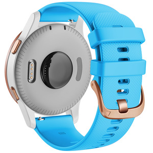 Correa de Reloj Deportiva de Silicona Eraysun de 18 mm, 20 mm, 22 mm para <span class=keywords><strong>Garmin</strong></span> Vivoactive 3s//<span class=keywords><strong>Vivomove</strong></span> Forerunner245/Vivoactive <span class=keywords><strong>4</strong></span> - Product Image 5