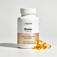 Gélules de biotine OEM haute efficacité 1000 microgrammes pour la croissance des cheveux, les soins de la peau et des ongles, cellulose végétalienne pour adultes
