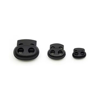 Bouchon de cordon noir durable, sans nickel, en plastique ABS/POM/PP, marque Jilingyang, tailles personnalisables, forme nez de cochon, vente chaude