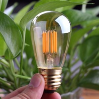 Ampoule LED vintage à intensité variable, ampoule décorative en verre transparent, culot E27, ampoules à filament