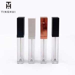 Tubes de brillant à lèvres carrés populaires et uniques, transparents, avec étiquette personnalisée, tubes vides pour huile à lèvres, emballage cosmétique - Product Image 6