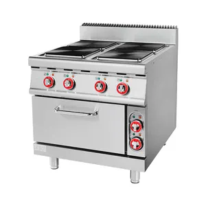 Alat masak listrik 4 panas efisiensi, peralatan katering makanan cepat saji dengan tegangan 380V