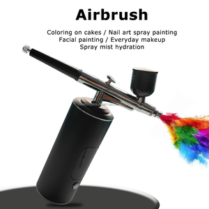 Mini aérographe, nouvelle machine à air comprimé pour le maquillage, pistolet pulvérisateur, ensemble d'aérographes pour le visage avec charge USB, pour le maquillage, le nail art, le tatouage, le kit de peinture - Product Image 4