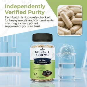Cápsulas de Shilajit AegleWell, 60 Unidades - 1000mg Ultra Fuerte, Apoya la Energía <span class=keywords><strong>y</strong></span> la Salud Inmunológica, Personalizable OEM/ODM - Product Image 5