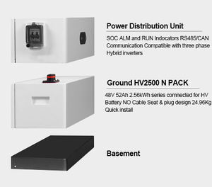 상승 태양 10kwh 12.5kwh 15kwh 20kwh 48V 52Ah 고전압 스택 고션 배터리 가격 192V <span class=keywords><strong>240V</strong></span> 288V 384V lifepo4 배터리 - Product Image 5