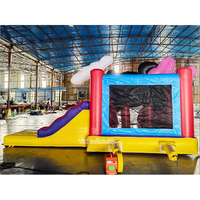 Château gonflable Mickey Mouse avec toboggan, aire de jeux pour fête à thème dessin animé