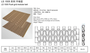 Fabriek Groothandel <span class=keywords><strong>Pl</strong></span> 1505 Rubberen Oppervlak Modulaire Riem Voor Het Overbrengen Van Voedseldrank En Blikjes Pakket Pp Nylon Riem - Product Image 4