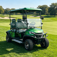 Voiture de golf électrique professionnelle 4 places au lithium 48V Rainbow en promotion – Chariot de golf tout-terrain 30-50 km/h 70-90 km d'autonomie