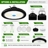 Lámpara LED COB UFO IP67 de Alta Luminosidad para Iluminación Industrial en Almacenes, Fábricas y Logística