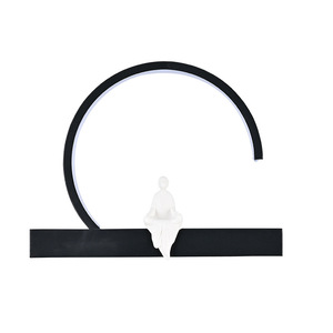 Chinese <b>Zen</b> Wall Lamp Acrylic LED 45x34cm 67x51cm For Bedroom Tea Room Hallway Decorative Lighting - Product Image 4