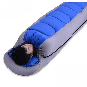Sac de couchage individuel en polyester, style enveloppe, lavable en machine, doux et épaissi, idéal pour l'extérieur, l'intérieur et le bureau, garde au chaud - Product Image 4