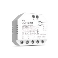 Interrupteur intelligent WiFi DualR3 Rideau motorisé à double relais, stores, volet roulant, interrupteur intelligent bidirectionnel. Fonctionne avec Alexa