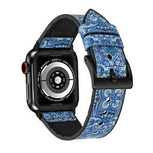 Cinturino in <span class=keywords><strong>pelle</strong></span> compatibile con cinturino <span class=keywords><strong>Apple</strong></span> <span class=keywords><strong>Watch</strong></span> cinturino di ricambio con fibbia in acciaio inossidabile per iWatch Series 5 4 3 2 1 - Product Image 4