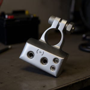 ขั้วต่อแบตเตอรี่แบบชุบโครเมียม ขั้วบวก 12V สำหรับยานยนต์ - Product Image 3