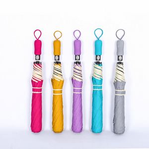 Paraguas de Golf Plegable Extra Grande de 27 Pulgadas para Hombre con Mango de EVA, Doble Uso para Sol y Lluvia, para Regalos Promocionales y Publicidad Empresarial - Product Image 1