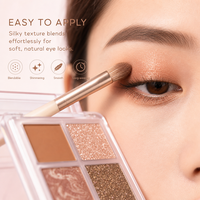 Palette d'ombres à paupières scintillantes or rose en promotion, OEM/ODM, marque privée, hydratante, coffret cadeau, parfum et couleur personnalisés