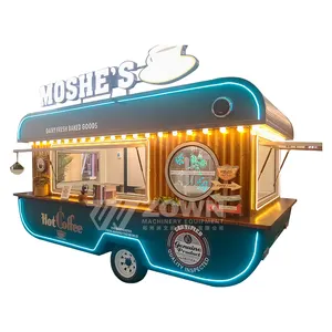 Caminhão de comida para churrasco de hambúrguer Turquia com trailer de rua totalmente equipado para venda