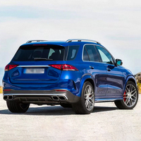 Kit carrosserie de haute qualité style GLE63 AMG pour BENZ W167 AMG 2020-2022, comprenant lèvre avant, diffuseur arrière et jupes latérales